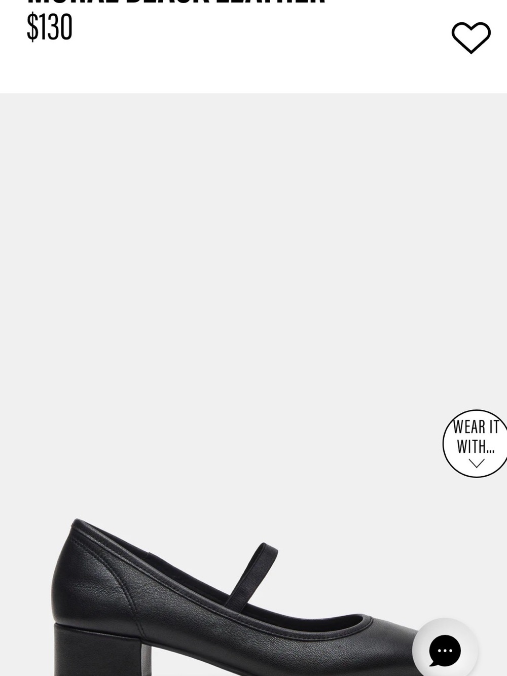 Steve Madden Black Mary Jane Block Heel Pump